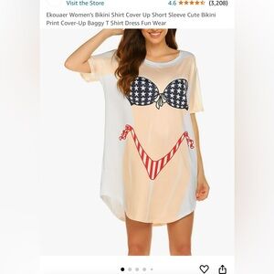 Funny bikini coverup T-shirt